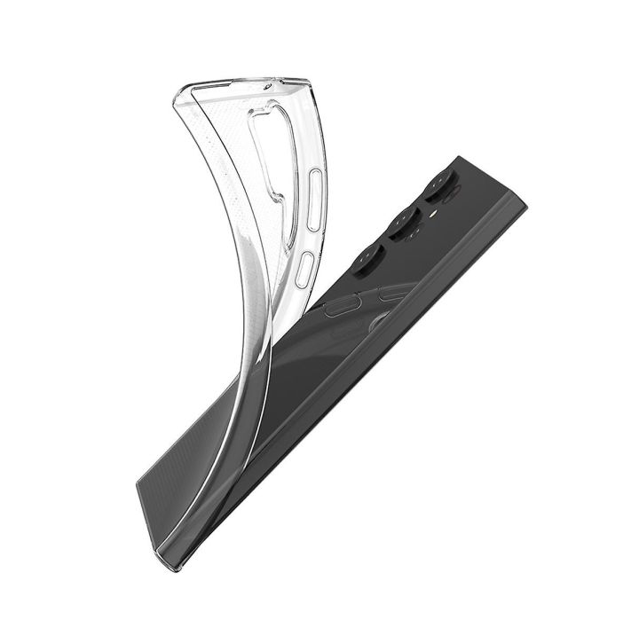 Samsung%20Galaxy%20S23%20Ultra%20Flexible%20Clear%20Transparent%20Soft%20TPU%20Back%20Case%20Cover%20-%20Image%203