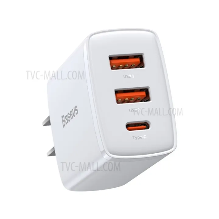 BASEUS%20Compact%20Quick%20Charger%202U+C%20Three%20Ports%2030W%20Travel%20Power%20Adapter%203%20Months%20Replacement%20-%20Image%203