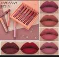 HANDAIYAN 6 Colors Long Lasting Velvet Lips Tint Liquid Lipsticks Waterproof Non-Stick Cup Lipgloss Gift Set (A). 