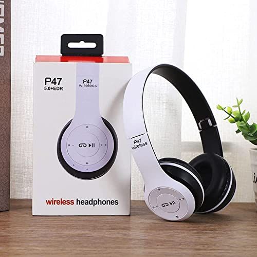 Wireless P47 Bluetooth Headphone With Microphone Foldable Headsets Bass HiFi Sound