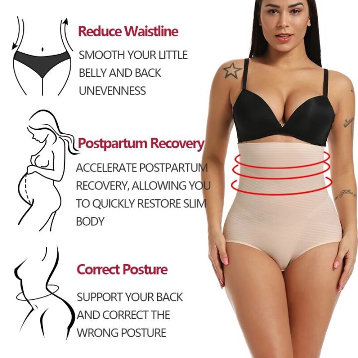 High%20Waist%20Tummy%20Control%20Panties%20Women%20Shapewear%20Sculpting%20Compression%20Briefs%20Body%20Shapers%20Seamless%20Slim%20Underwear%20-%20Image%203
