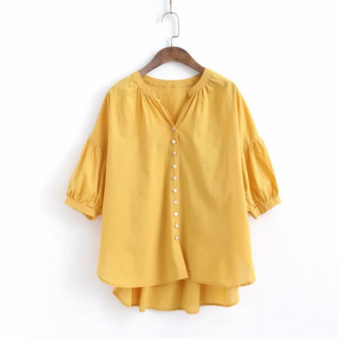 Refined%20Taste%20-%20Womans%20Fashion%20High-Quality%20Ladies%20Cotton%20Linen%20Shirts%20Women%20Short%20Sleeve%20Shirts%20-%20Durabilty%20Assured%20-%20Elite%20Expression%20-%20Image%202