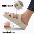 Litfun Fashion Platform Sandals Women EVA Insole Clogs with Arch Support Adjustable Buckle Slippers Feamle Outdoor Beach Slides.