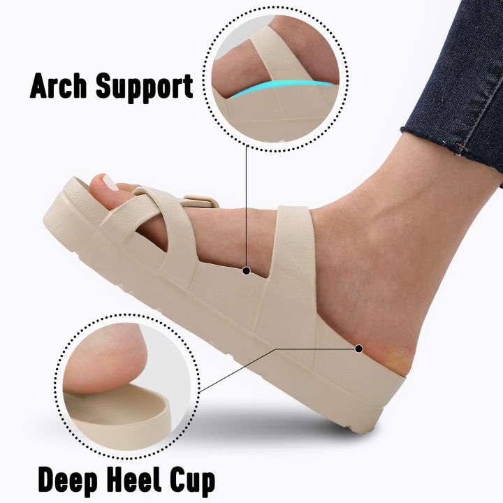 Comwarm%20Fashion%20Platform%20Sandals%20Women%20EVA%20Insole%20Clogs%20with%20Arch%20Support%20Adjustable%20Buckle%20Slippers%20Female%20Outdoor%20Beach%20Slides%20-%20Image%204