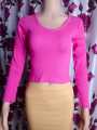Cotton New Fashionable Cotton short body Full hata Crop Tops Blouse for Women by now in amena fashion.