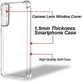 Samsung Galaxy S21 5G Camera Protection Premium Silicone Case Crystal Clear Soft TPU Ultra-Thin Transparent Flexible Protective Mobile Phone Back Cover.