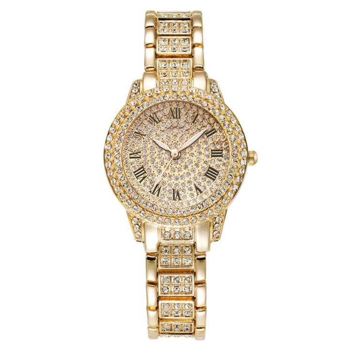 【Hannah Martin Store】Women Gold Watch Ladies Wrist Watches Luxury Brand Rhinestone Bracelet Watches Female Relogio Feminino