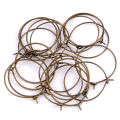 50Pcs Plated Alloy Metal Hoops Big Circle Ear Wire Hook Wires Earrings Base for Jewelry Jewelri Making Findings Components. 
