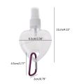 5Pcs 50ml Reusable Portable Heart Spray Bottle Hand Sanitizer Travel Small Size Mister Holder Keychain Carriers. 