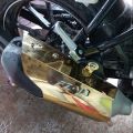 Premium Quality Yamaha Fz v3 Silencer Cover Golden Colour. 