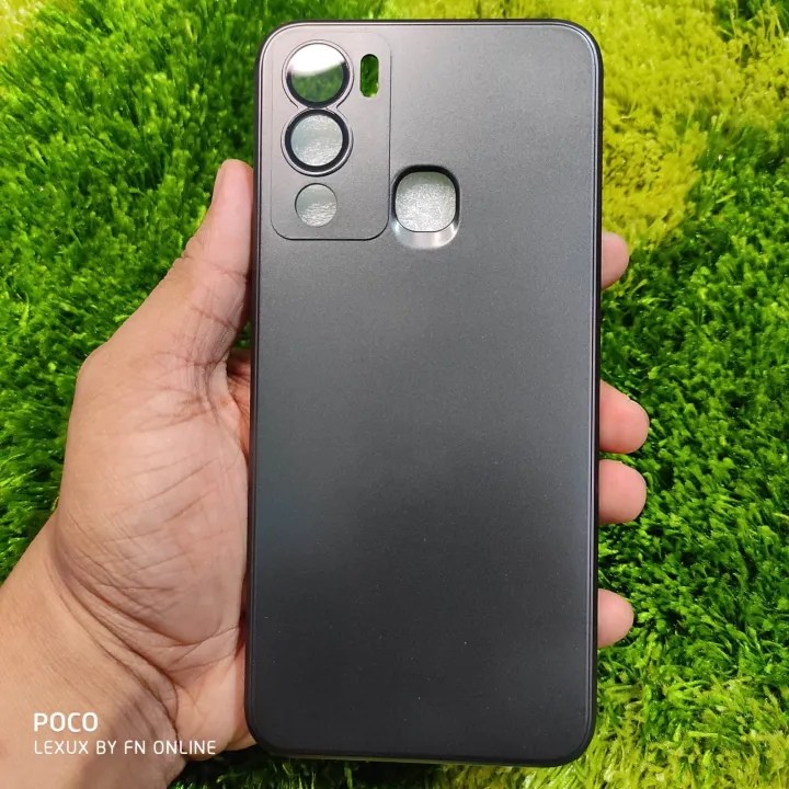New%20Metal%20Finished%20Cover%20For%20Infinix%20Hot%2012i,%20X665B,%20X665%20Soft%20Silicone%20Back%20Part%20hot12i%20-%20Image%202