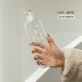 500ml glass Water Bottle with Time Marker Creative Large Capacity Leakproof Drink Bottle. 