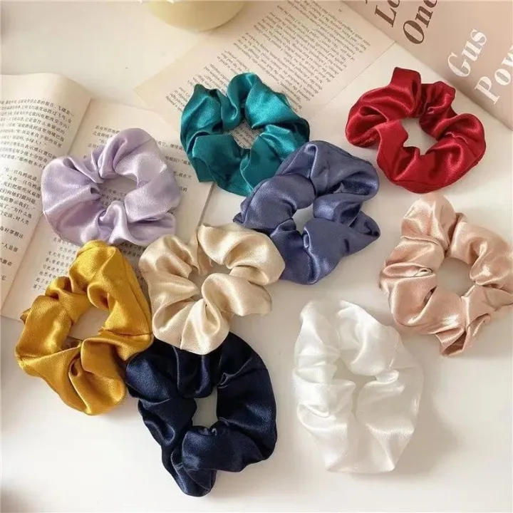 Fashion%20Women%20Girls%20Silky%20Satin%20Hair%20Scrunchies%20Solid%20Stretch%20Elastic%20Hair%20Ties%20Simple%20Elegant%20Rubber%20Band%20Ponytail%20Hair%20Bands%20-%20Image%202