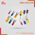 CABLE LUGS 2.5 RM , MIXED 100PCS (O+I+JACK+U) TYPE INSULTED CABLE CONNECTOR. 