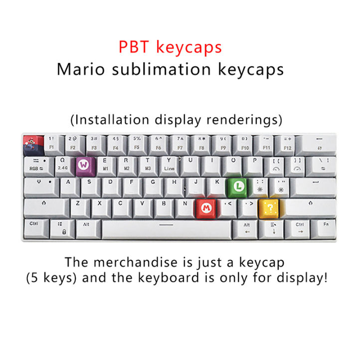 %E3%80%90In-demand%E3%80%91%205pcs/Set%20Pbt%20Color%20Super%20Mario%20Keycap%20Personalized%20Mechanical%20Keyboard%20Keycap%20For%20Mechanical%20Gaming%20Keyboard%20Gamers%20Computer%20Cute%20Cartoon%20Switch%20Key%20Cap%20-%20Image%202