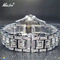 Relogio Masculino Luxury MISSFOX Ice Out Diamond Watch Multifunction Day Date Adjust Calendar Quartz Watches For Men Droshipping. 