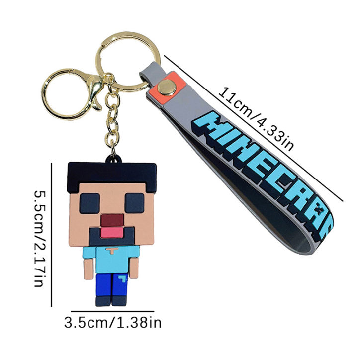 New%203D%20Game%20Minecraft%20PVC%20Keychain%20Ainme%20Steve%20Creeper%20My%20World%20Character%20Pendant%20Keychain%20Cute%20Bag%20Car%20Hanging%20Keyring%20For%20Fans%20Cherry%20Super%20Store%20-%20Image%204