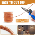 Copper Wire, 99.9% Soft Pure Bare Copper Wire for Gardening, Electroculture,16 Gauge/ 1.3 mm Diameter, 127 Feet,1 Pound Durable.