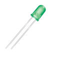 5mm Round Green LED Diode Lights Flashing  Bright Lighting Bulb. 