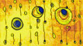 LPTP-63 Modern Abstract Art On Canvas Textures And Colors premium quality laptop sticker.