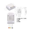 DHT22 DHT-22 DC 3.3V-5V 3 Pin Temperature And Relative Humidity Sensor AM2302 Module With Matching Doupont Cable Digital Temperature Humidity. 