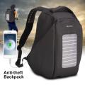 Tigernu Brand Men Solar Powered Panel Backpacks 15.6 inch Laptop Messenger Bags. 