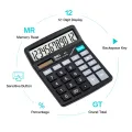 Deli E837 Dual Power Desktop Calculator - 12 Digits. 