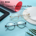 OQ BOGA 4 Colors Proof Radiation Anti Blue Light Metal Full Rim Computer Glasses Women Men Fashion Eye Protection Irregular Pearl Frame Eyewear. 