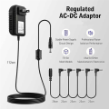 Guitar Pedal Power Supply Adapter 9V DC Tip Negative 5 Way Daisy Chain Cables for Guitar Effect Pedal Durable Easy to Use. 