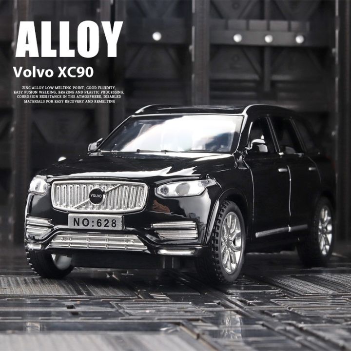 1:32 VOLVO XC90 SUV Alloy Car Model Diecast Metal Model Sound Light Children Toys Car Central Control Ornaments Gift For Kids