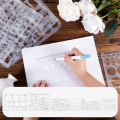 6pcs Circle Template for Drafting, Geometric Shape Stencils Circle Square Measuring Ruler for Building Formwork Drawing. 