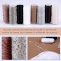 29 Pieces Leather Sewing Kit, Leather Sewing Upholstery Repair Kit with 8 Colors Sewing Thread, for Leather Sewing. 