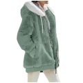 Autumn Winter Fashion Women's Coat New Casual Hooded Zipper Lady Clothes Cashmere Female Fleece Jacket Solid Color Ladies Coats. 