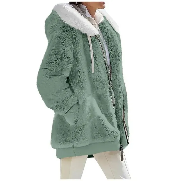 Autumn%20Winter%20Fashion%20Women's%20Coat%20New%20Casual%20Hooded%20Zipper%20Lady%20Clothes%20Cashmere%20Female%20Fleece%20Jacket%20Solid%20Color%20Ladies%20Coats%20-%20Image%205