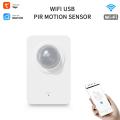 Tuya WiFi PIR Motion Sensor, Smart Home Infrared Passive Detector, Security Burglar Alarm Sensor Remote by Smart Life 128°viewing angle. 