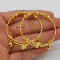 New Indian Gold Plated Baby Bangles For Women 2 Pcs - Bangles. 