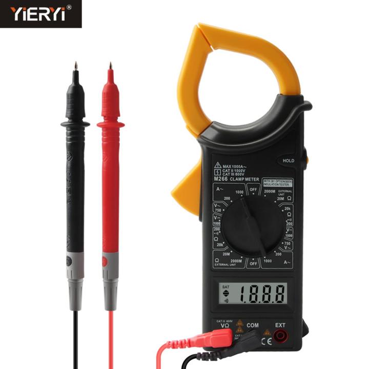 YIERYI Digital Clamp Meter Ammeter Voltage Tester Non Contact Multimeter Resistance Ohm Tool