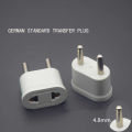【Duoupa Store】EU Plug German Standard European Plug Mini Stable ty AC Power Adapter Travel Current Socket Converter Wall.