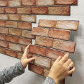 Creative 3D Stereo Wall Stickers Self-adhesive Wallpaper Brick Pattern Peel and Stick Moisture-proof Waterproof Wallpaper.