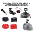 Helmet Mount 3M Sticky For GoPro Hero 12 11 10 9 8 7 6 5 DJI OSMO for Insta360 X3 ONE X2 Curved Flat Mounts.