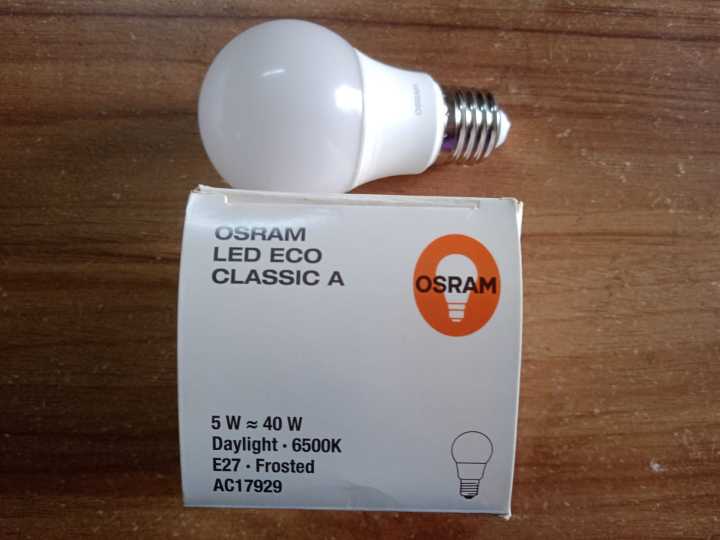 OSRAM%20LED%20Bulb%205W%20220V%20AC%20500lm%20Daylight%20E27%20(Thread%20Type)%20-%20Image%203