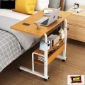 Laptop Table Height Adjustable Movable Laptop Desk With Storage Shelf Lazy Sofa Corner Lift Computer Desk Table 2 Layers.. 