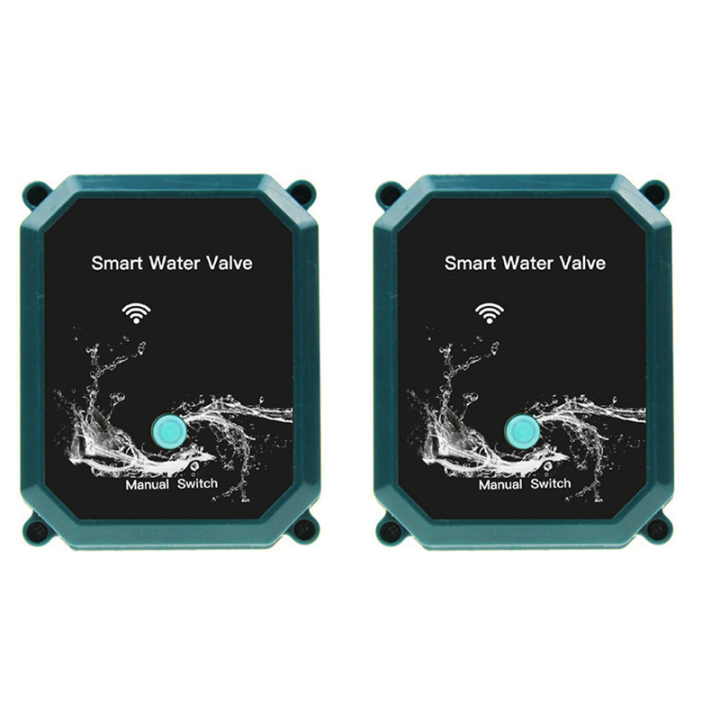 2X Tuya Smart ZigBee Electric Motorized Ball Water Valve Stainless Steel Garden Irrigation Remote Control(DN15)