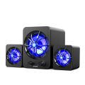 SADA D-207 Computer Audio, Desktop, Mobile Phone, Laptop, Small Speaker, Mini USB, Active Subwoofer.
