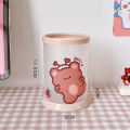 Pen Container Storage Box Round Folding Pen Container Cute Pen Bucket Transparent Pen Container. 