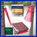 Hand Made of 2 wooden Sticks Hammock Adult Rope bed Hanging Dolna Use For All People Large Swing Rope bed Dolna - Camping Hammock with ( Dholna + 2 Wooden Sticks ). 