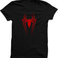 Spider-Man Logo Printed Regular Fit Round Neck T-shirt for Men - T-Shirt For Men - T Shirt For Man - T Shirt For Man - T Shirt - T Sirt. 