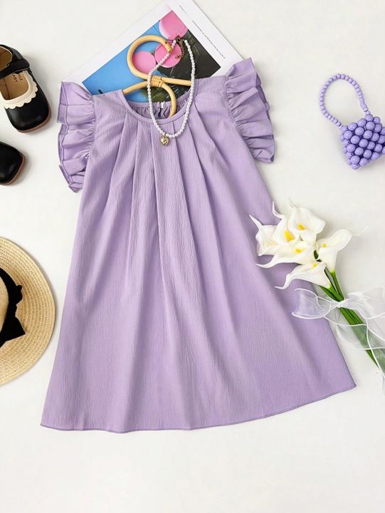 Kid%E2%80%99s%20Young%20Girl%E2%80%99s%20Fashionable%20Dress%20with%20Solid%20-%20Image%207