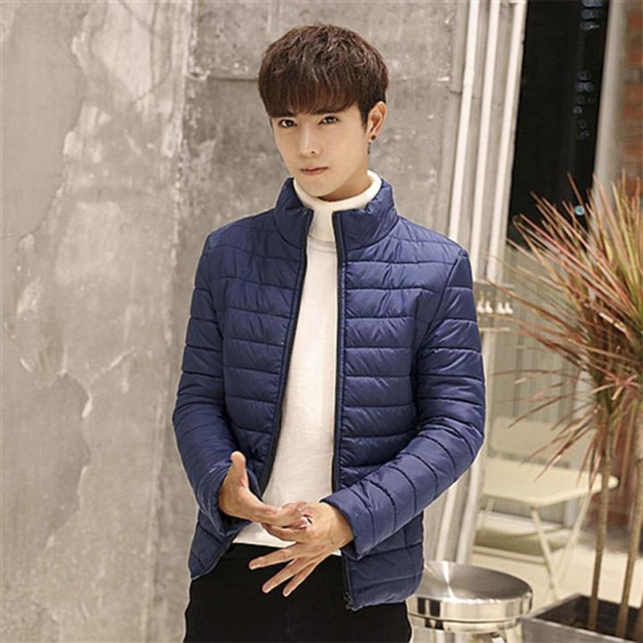 M 4xl large winter men s winter jacket winter standing collar mid long cotton jacket jacket warm winter coat XXXXL Daraz .bd