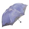 Brand Lace Umbrella Rain Women Folding Fashion Quality Flower Portable Clear Umbrellas Double Girl Parasol Female Chinese Gift. 